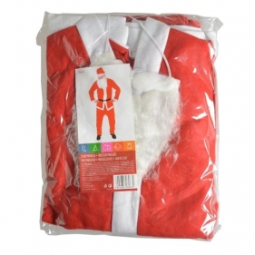 Strój św.Mikołaja - kurtka, czapka, broda, spodnie (SM9630)