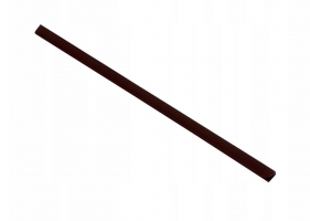Listwy nasuwane 4mm czarny