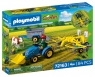 Playmobil Mały ciągnik z przetrząsarką do siana 72163 4+