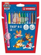 Flamastry Trio A-Z Psi Patrol 12szt STABILO