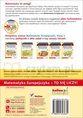 Matematyka Europejczyka 5 Zeszyt ćwiczeń część 3 - Borzyszkowska Jolanta, Stolarska Maria