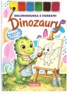  Kolorowanka z farbami Dinozaury