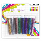 Brokat sypki, 8 kolorów x 4g (283295)