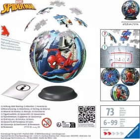 Ravensburger, Puzzle 3D 72: Kula - Spiderman (11563)