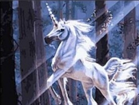 Mozaika diamentowa jednorożec 40x50cm