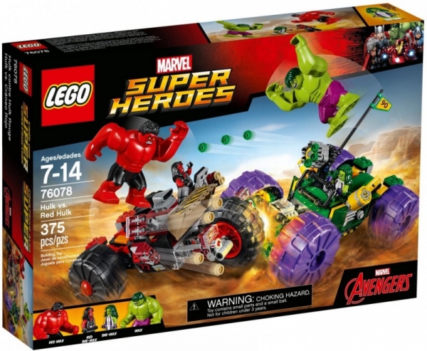Super Heroes Hulk kontra Czerwony Hulk (76078)