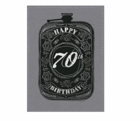 Karnet B6 z kopertą Urodziny 70