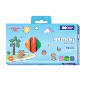 Plastelina okrągła Yummy Yum - Kapibara, 10 kolorów