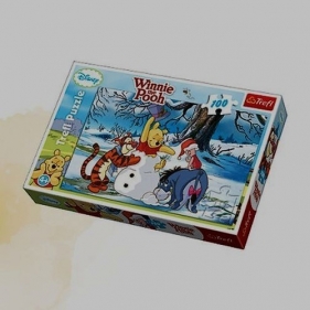 Winnie the Pooh Puzzle 100 Zimowe zabawy (16163)