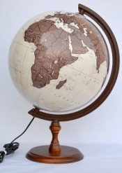 Globus antyczny, podświetlany 320 mm