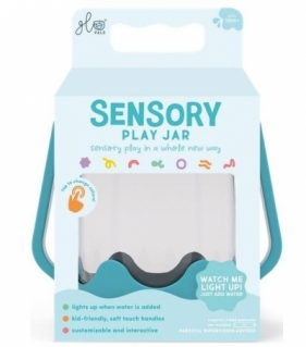 Słoik sensoryczny do napełnienia wodą niebieski