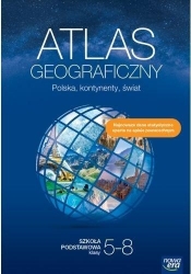 Atlas geograficzny. Szkoła podstawowa klasy 5-8. Polska, kontynenty, świat. Edycja 2023-2025