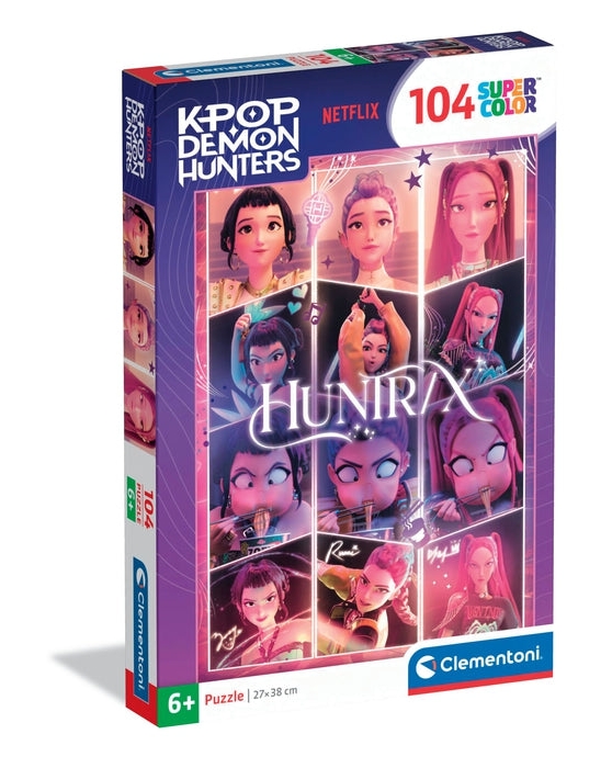 Clementoni, Puzzle 104: Super Kolor - K-pop Demon Hunters (21763)