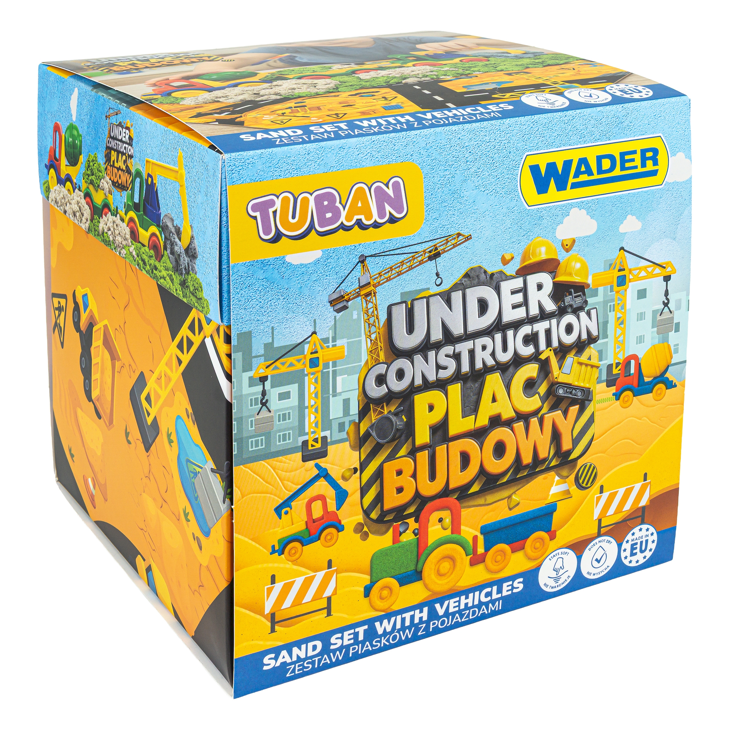 Zestaw: Piasek dynamiczny i fluffy - Plac budowy