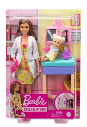 Lalka Barbie Kariera Pediatra Brunetka (DHB63/GTN52)