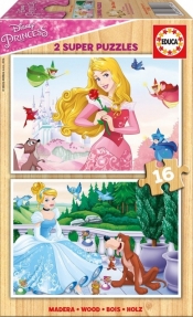 Puzzle 2x16 elementów Księżniczki Disneya (00109028)