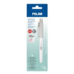 Milan, ołówek automatyczny PL1 Antibacterial HB 0,7 mm - szary (BWM10458IBGG)