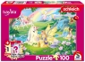  Puzzle 100 Magiczne jednorożce + figurkab G3