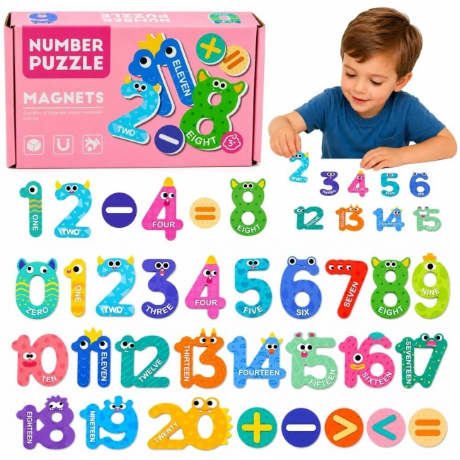 <img src='https://webimage.pl/pics/633/9/d5907990209633.jpg' style='height:440px' /> Puzzle magnetyczne edukacyjne Działania i liczby