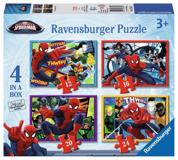 Puzzle 4w1 12/16/20/24 elementy - Ultimate Spider-Man (073634)