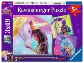 Ravensburger, Puzzle 3x49: Akademia Jednorożca (12004163)