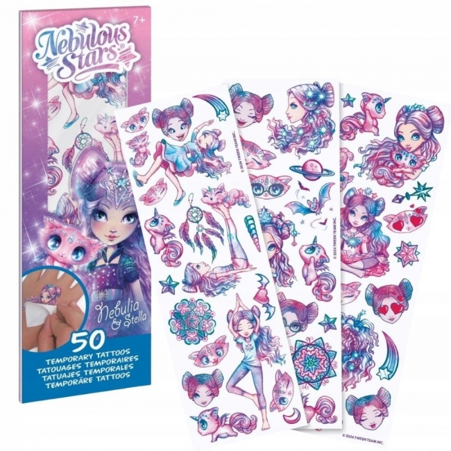 <img src='https://webimage.pl/pics/634/2/d5905450162634.jpg' style='height:440px' /> Tatuaże dla dzieci Nebulia 50szt