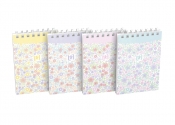Blok notatnikowy na spirali Oxford Floral A7/70k linia, 1 szt