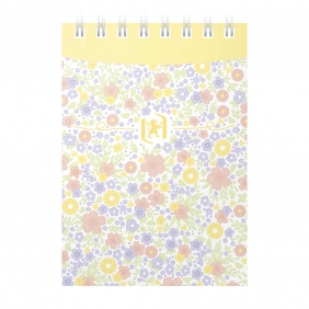 Blok notatnikowy na spirali Oxford Floral A7/70k linia, 1 szt