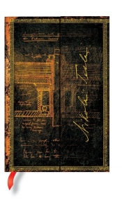 Notes Embellished Manuscripts Tesla,Sketch of a Turbine Mini Lined