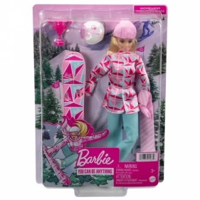 Lalka Barbie Sporty zimowe - Snowboardzistka (HCN30/HCN32) (Uszkodzone opakowanie)