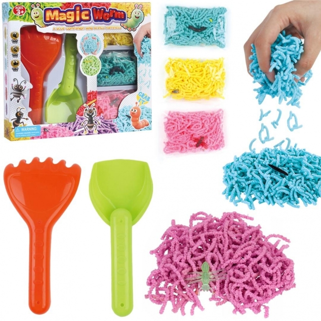 Zestaw magiczne robaczki 3 kolory