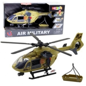 Helikopter wojskowy + hak + nosze + światła 1:14