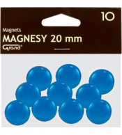 Magnesy Grand 20 mm niebieskie op. 10 sztuk - GRAND