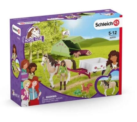 Zestaw figurek Horse Club, Sarah i wycieczka kempingowa (42533)