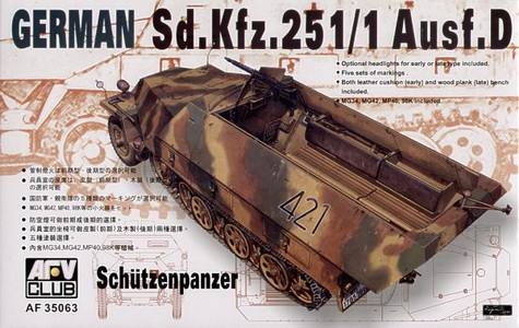 AFV Sdkfz251 D1 Half Truck Schutzenpanz (35063)