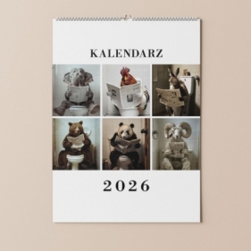 Kalendarz 2026 Zwierzęta na siedząco kolor - Opracowanie zbiorowe