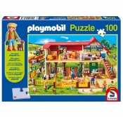 Puzzle 100: Playmobil Farma + figurka