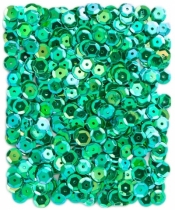 Cekiny opalizujące 9mm 15g - zielone
