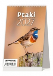 Kalendarz 2027 biurkowy miesięczny pionowy - Ptaki