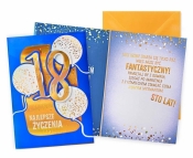 Karnet B6 Urodziny 18