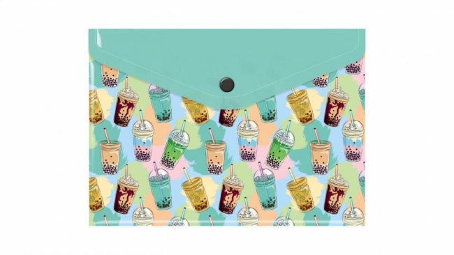 Teczka kopertowa A5 PP nadruk bubble tea
