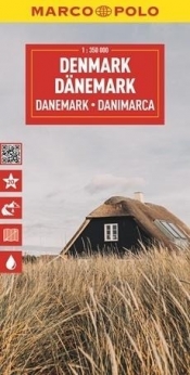 Mapa drogowa Dania 1:350 000 - Opracowanie zbiorowe