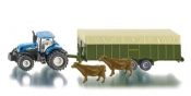 Siku Farmer - Traktor z przyczepą dla zwierząt - Wiek: 3+ (1863)