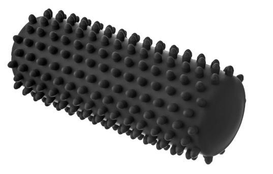 Wałek do masażu czarny 15cm