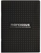 Zeszyt Narcissus A4/48 kartek - kropka czarny 6 sztuk