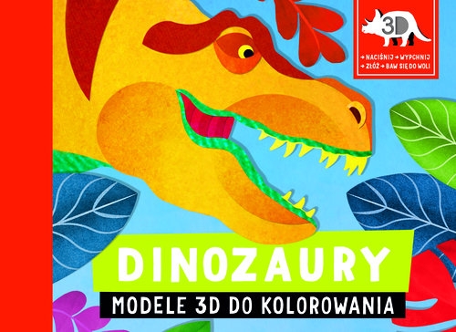 Dinozaury Modele 3D do kolorowania