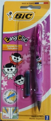 Pióro Easy Clic Geko blister(1szt) BIC