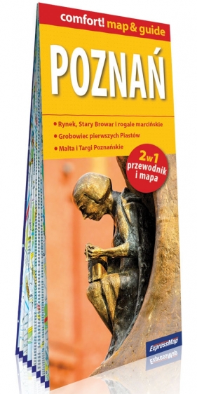 Poznań laminowany map&guide 2w1 przewodnik i mapa