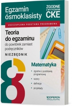 Egzamin ósmoklasisty SP 8 Matematyka Niezbędnik - Kinga Gałązka