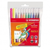 FLAMASTRY TRÓJKĄTNE STABILO TRIO A Z 12SZT